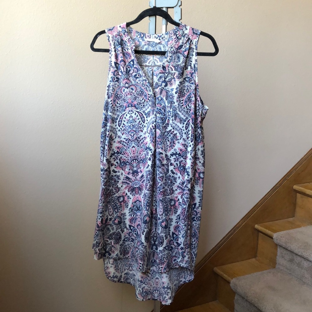 Lush Paisley high-low dress